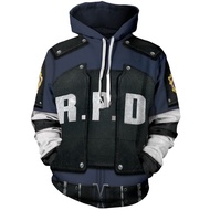 New Resident Evil Lyon·S·Kennedy 3D Printed Hooded Sweatshirt cosplay Anime Peripheral