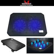 millionhardware - NUOXI M10 Laptop Cooler 2 Fans Laptop Cooling Pad Laptop Stand LED Notebook Cooler