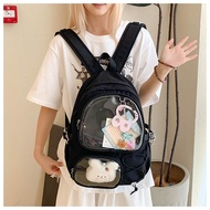 Niche Ita Backpack Anime Badge Ita Bag Transparent Backpack Female Bagpack for School Lightweight Tr