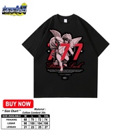 ADULT T-SHIRT WITH Blesed Luck MOTIF 777 - DISTRO CLOTHES FOR MEN AND WOMEN - 24S COMBED COTTON T-SH