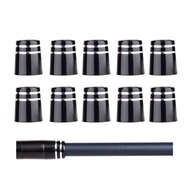 MASEN 10Pcs Plastic Golf Training Anti-Shock Ring Double Silver Ring Golf Shaft Sleeve for Irons Sha