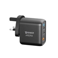 ✅行貨|多區門市交收 Xpower - 65w 2xPD + 1xQC3.0 USB 氮化鎵 充電器 TX-P365QD-GAN-BK