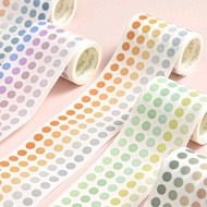 (100 dot) Stiker Dot Washi Tape Kecil Warna-warni Dekorasi Sharing mur