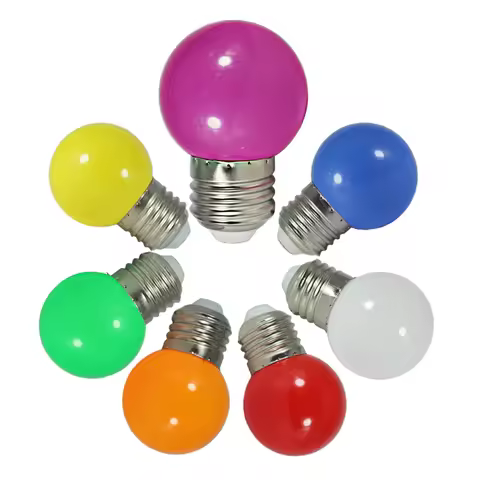 Ampoules Bulb E27 E26 Led 12V 24V 220V G45 2W Small Spotlight Colorful Home Decoration Holiday Chris