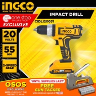 INGCO Original 20v Lithium-Ion Cordless Impact Drill CIDLI20031 / CIDLI201452 •OSOS•