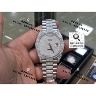 [Real Gold Real Diamond Customization] Rolex Gypsophila Weekly Diary DD Full Watch Inlaid Moissanite