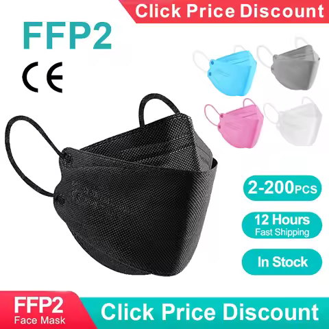 Mascarillas Reutilizable 4 Layer FFP2 Approved Hygienic Protective CE Fpp2 Mouth Face Mask Ffp2 Resp