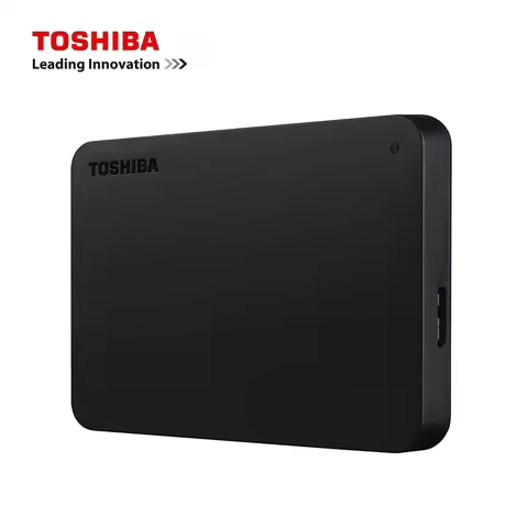 Toshiba A3 HDD Canvio Basics 500GB 1TB 2TB Disco Rígido Externo Portátil USB 3.0, Preto