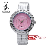Paris Polo Club นาฬิกาข้อมือผู้หญิง สายสแตนเลส รุ่น 3PP-2111858L