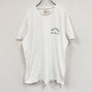 Brooks Brothers Red Fleece Short-Sleeve T-Shirt with Arch Print, White, Size L, Vintage