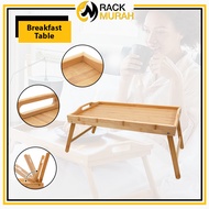 1PCS MEJA BULUH SERBAGUNA BERKAKI BAMBOO BREAKFAST TABLE STUDAY TABLET FOLDABLE TABLE