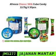 Halal Afresco Choco / Milk Cube Candy 13.75g X 30pcs Jm5277