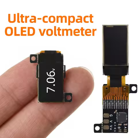 0.5 Inch OLED Mini Digital Voltmeter DC 0-30V 12Bit ADC High Precision Voltage Meter 5Hz/10Hz Adjust