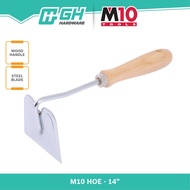 [ GH HARDWARE ] M10 14” Hoe (Wooden Handle Garden Tool) - 10G