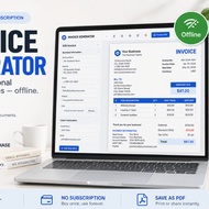 Small Business Invoice Generator | Offline Invoice & Quote Maker |  | HTML Digital Download