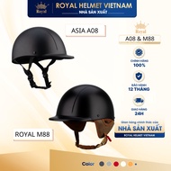 [MANUFACTURER] [MATT BLACK] ASIA A08 & M88 1/2 Head Helmet Series Genuine Best Selling Fashion for M