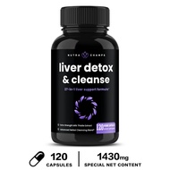 Liver Cleanse Detox Capsules | Milk Thistle Extract | Premium Liver Health Formula | Liver Support D