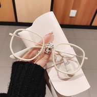 New Macaron Color Glasses Angular Square Frame Myopia Eyeglasses Unisex Eyewear Available for Custom