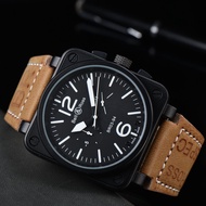 Bell & Ross นาฬิกาข้อมือกลไกอัตโนมัติ 5 เข็ม สไตล์สปอร์ต แฟชั่นสําหรับผู้ชาย