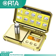 ORIA Digital Scale Gram 200g/0.01g Weighing Scale LCD Backlit Display Calibration Weight Included -