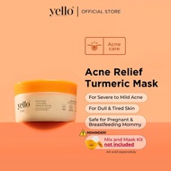 Yello Skincare Oatmeal Turmeric Mask & Scrub (OTMS) 100% Natural Organic Face Mask for Skin Care