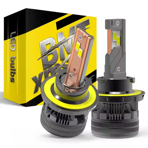 BMTxms 2PCS Q7 9008 H13 9007 HB5 H4 LED High Low Beam Headlights H1 H7 H8 H11 9005 HB3 9006 HB4 No E