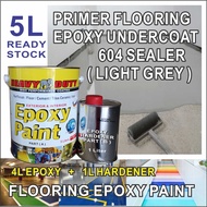 5L ( 5 Liter ) PRIMER FLOORING ( 604 SEALER ) HEAVY DUTY BRAND EPOXY PAINT UNDERCOAT floor and wall 