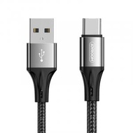 S-1030N1 USB-A to Type-C 3A 快速充電線 1米 黑色 小米 三星 華為手機數據線