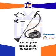 (NEW MODEL) PANASONIC MC-CL609 2200W CYCLONE BAGLESS CANISTER VACUUM CLEANER WITH HEPA FILTER MC-CL6