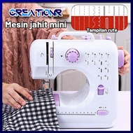 Mesin Jahit Portable /Mesin Jahit Mini 12 Stitch Pola 1 Mesin Jahit Listrik Pakaian Jahit Tangan Mesin Jahit Portabel Mesin Jahit LED