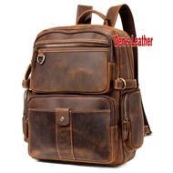 High quality genuine leather backpack, crezy hourse genuine leather backpack, DGL32
