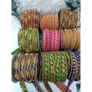 A23- Border Lace with fancy Beads - 1 meter