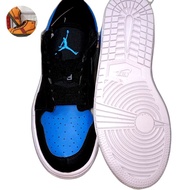 sepatu NINE AJ LOW HITAM BIRU TAPAK PUTIH SIZE 44 INSOL 28