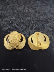 Pin korpri bahan cor untuk P3K PNS ASN warna emas tidak luntur