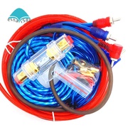 1500W Audio Speakers Wiring Kit 8GA Car Subwoofer Cable 60 AMP Fuse Holder Speaker Installation Wire