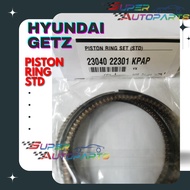 Hyundai Getz 1.3 Korea Aftermarket STD Piston Ring Set Standard Size 1.2MM x1.2MM x2MM (71.5mm) 2304