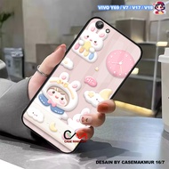 2D Glossy Hardcase Case Vivo Y69 V7 V17 V19 V15 S1 Pro - Hard Glass Case - Glossy Softcase