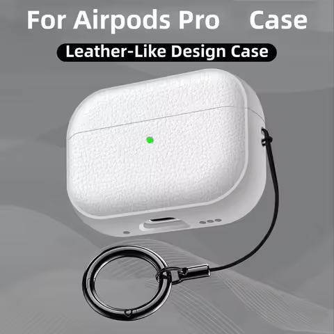 Leather Texture Case For Apple Airpods 1 2 3 4 Wireless Bluetooth Earphones Protective Cover For Air