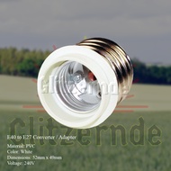 E40 to E27 Converter / Adapter