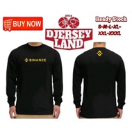 Binance DISTRO T-Shirts Cool BINANCE Long Sleeve T-Shirts