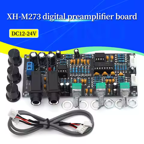 Javino 1-10Pcs PT2399 Digital Microphone Amplifier Board Reverberation Karaoke Reverb Amplifier NE55