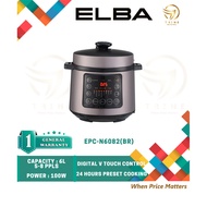 ELBA 6L ELECTRIC PRESSURE COOKER EPC-N6082(BR) / DIGITAL WITH TOUCH CONTROL PANEL