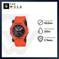 (2 Years Warranty) Casio G-shock Men Analog-Digital Watch GA-2300FL-4A Orange Resin Strap
