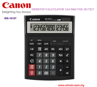 CANON DESKTOP CALCULATOR. * WS-1610T * .With GST Tax Function A 16-digit desktop calculator with u