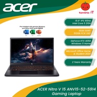 ACER Nitro V 15 ANV15-52-5914 Gaming Laptop - 15.6"/i5-13420H/16GB DDR5/512GB SSD/RTX4050 6GB/Win11 