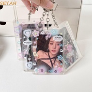 SEYAN Acrylic Photocard Holder, 2.7x4.1 Inch Transparent Photo Card Case, Picture Display Stand Prot