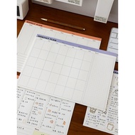 Simple Tearable Monthly Planner Work Study Weekly Plan Schedule Notebook Photograph Paper Planner Sc