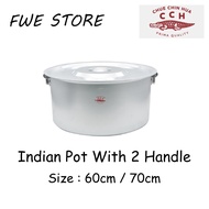 70CM / 80CM Indian Pot With 2 Handle | Periuk Jidin Cap Buaya Saiz Besar Sesuai Kenduri @ Gerai Maka