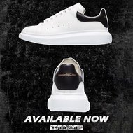 Alexander McQueen ''White Black'' 100% Original Quality 553680 WHGP5-9061 RFKP Men Women Rubber Leat