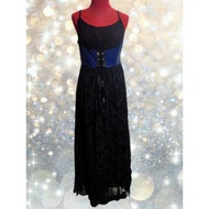 Punk/Gothic Style Corset Long Dress